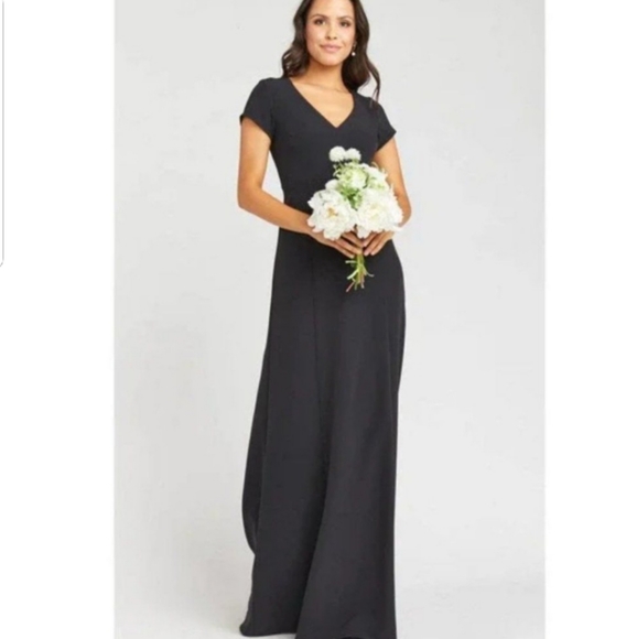 Show Me Your MuMu Dresses & Skirts - 🇺🇲Show Me Your Mumu Geneva Gown in Black Stretch Crepe-NWT